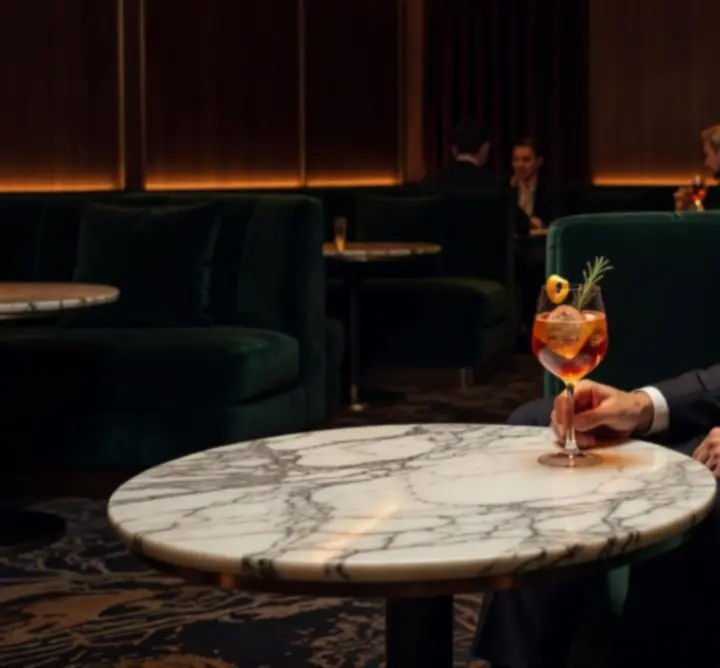 Intimate VIP lounge seating with soft lighting at Aus Nights